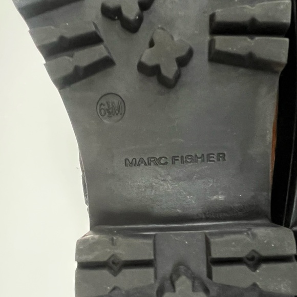 Marc Fisher LTD Lizzie Women's Leather Lace up Mid Rise Boots, 6.5 - Picture 9 of 9